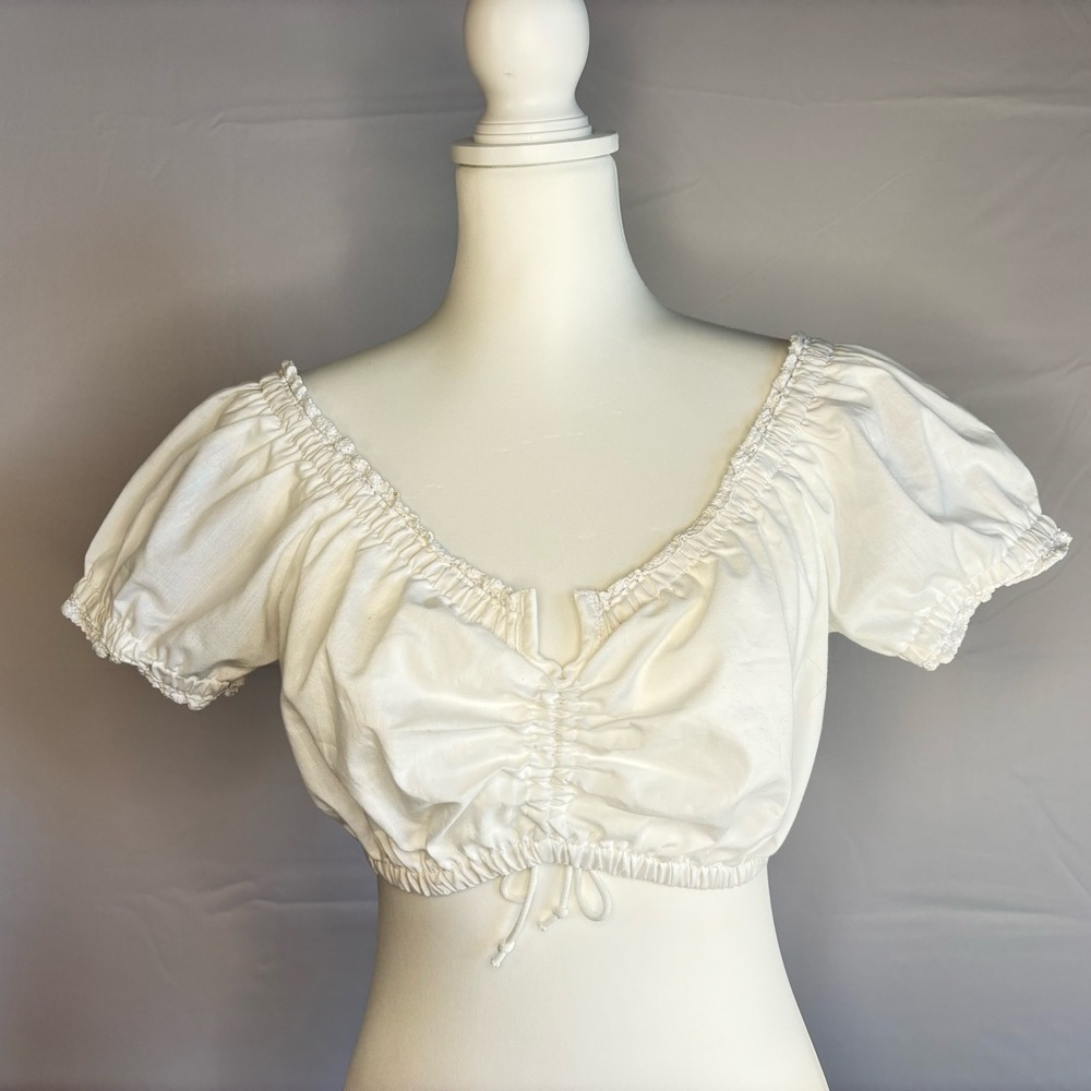 Authentic German Dirndl USA Colors ~ Size 8 US Edelheiß Oktoberfest 4th of July - Picture 8 of 8